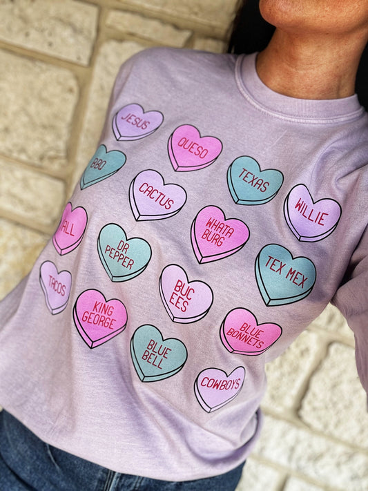 Valentine Texas T-Shirt LS - Violet