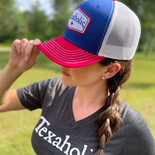 Texaholic® Patch Hat - Red, White, and Blue