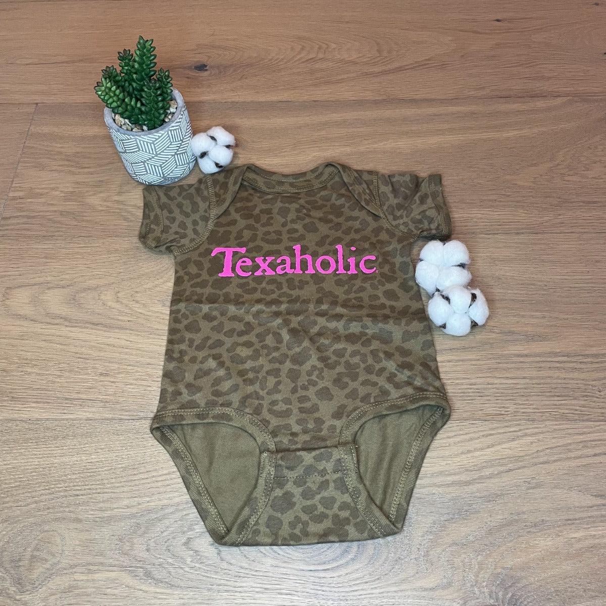 Texaholic® Onesie - Brown Leopard - Southern Hive