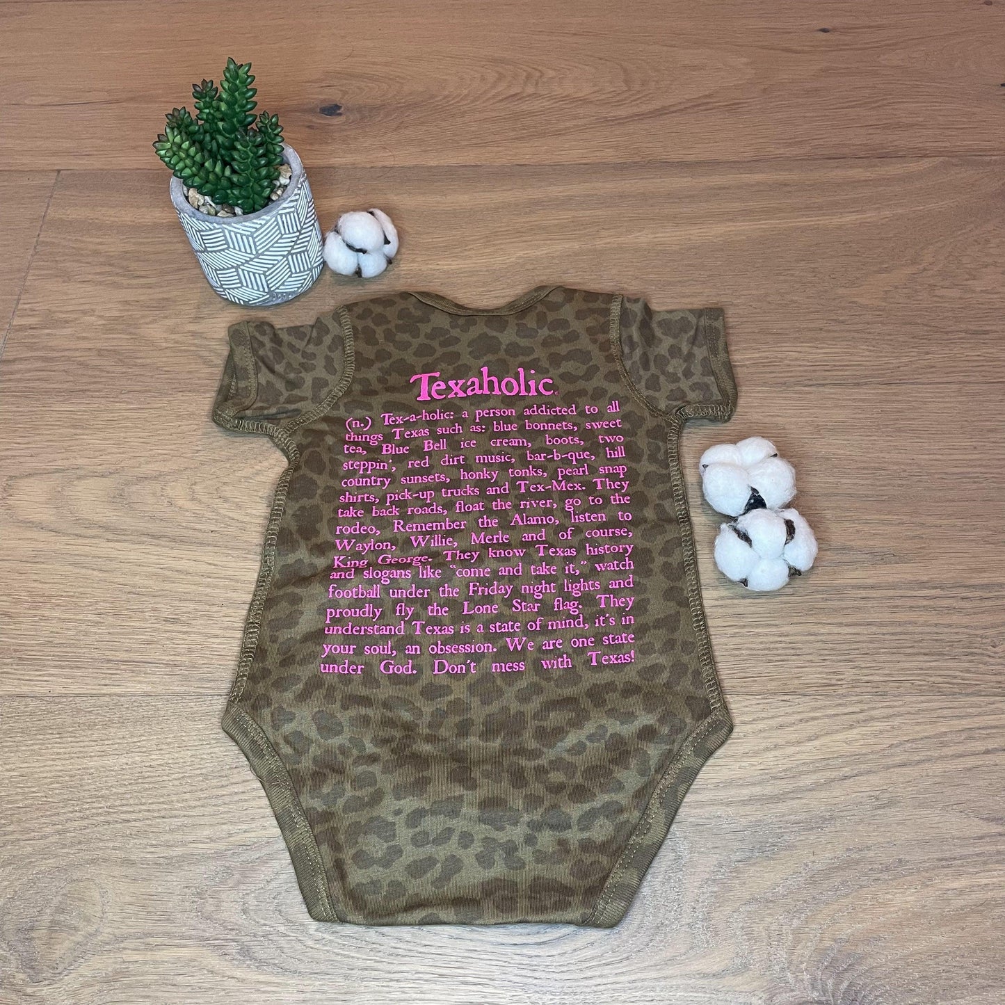 Texaholic® Onesie - Brown Leopard - Southern Hive