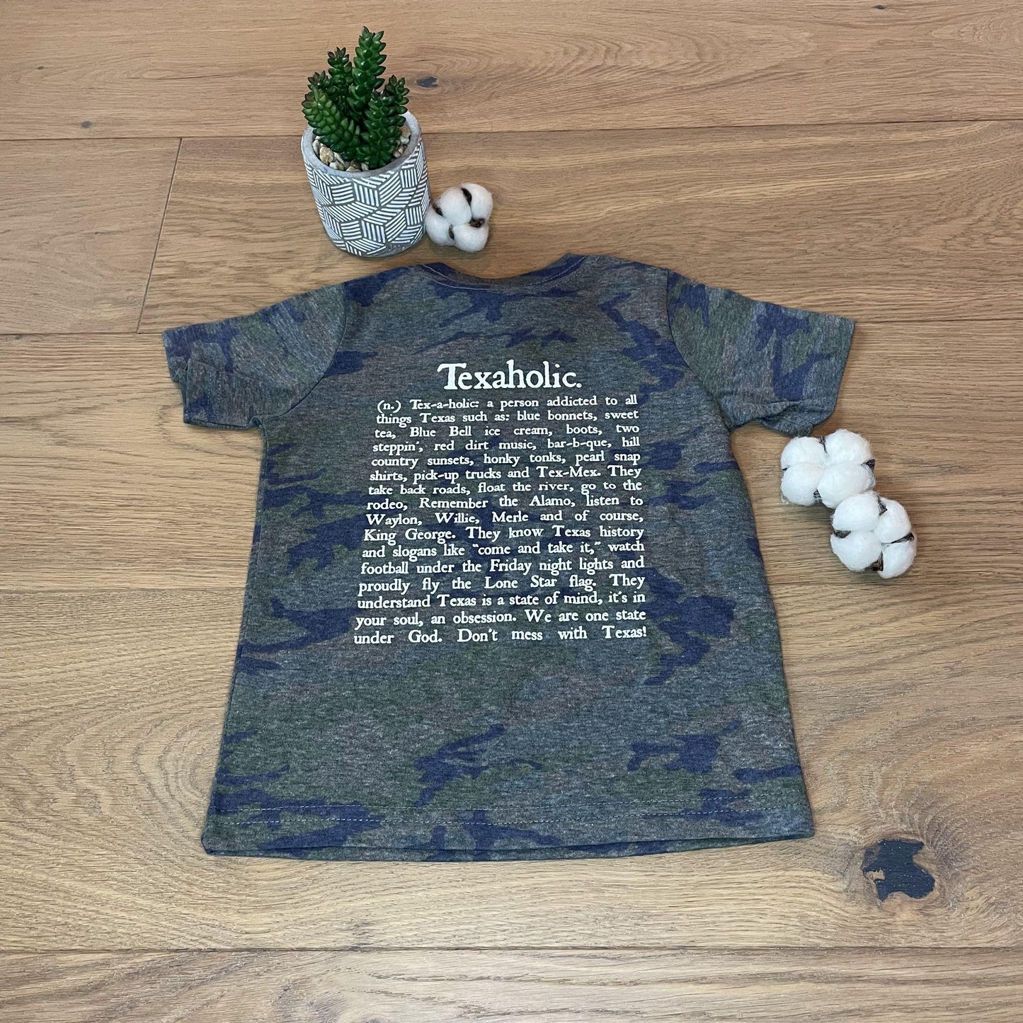 Texaholic® T-Shirt SS Toddler - Vintage Camo - Southern Hive