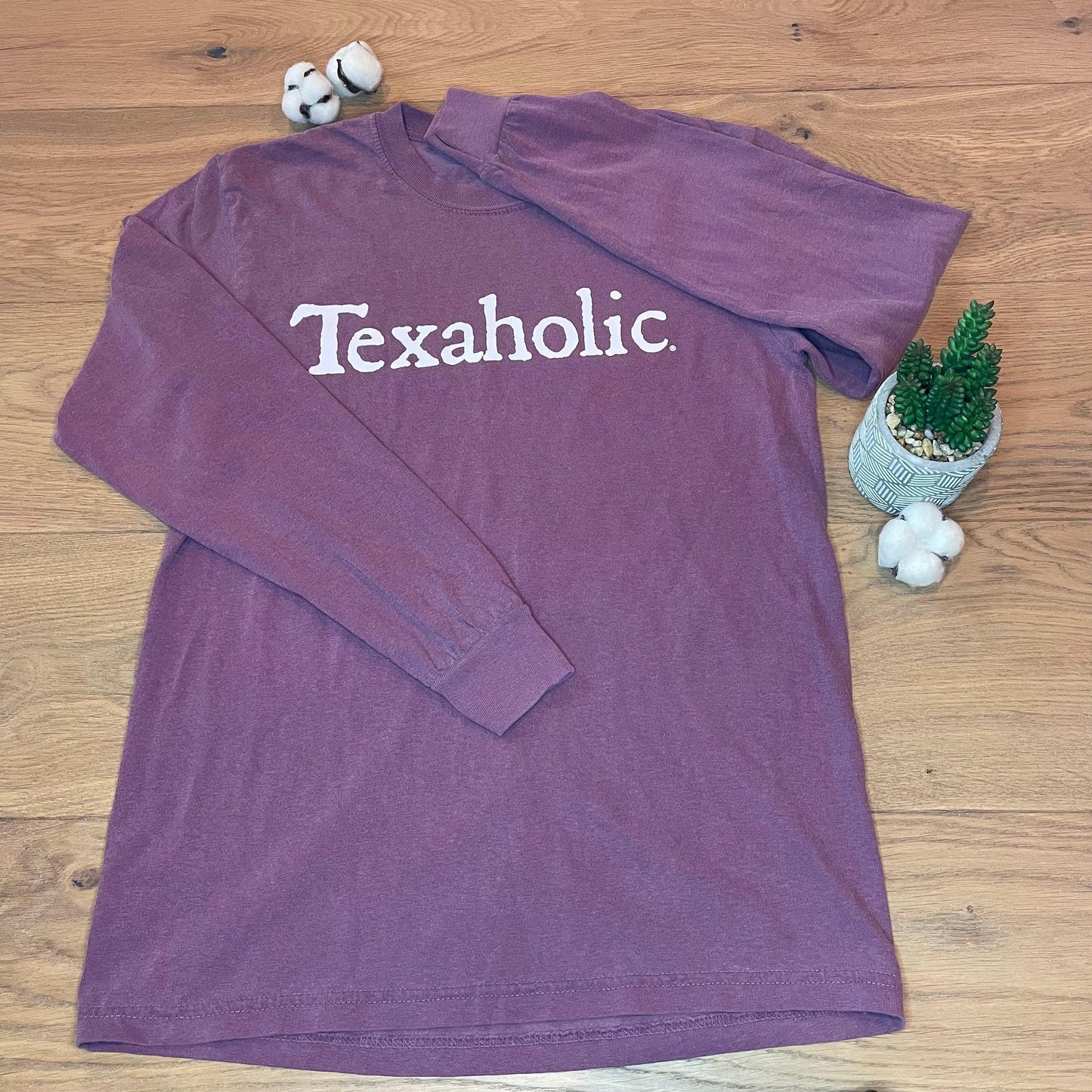 Texaholic® T-Shirt LS - Berry - Texaholic - Southern Hive