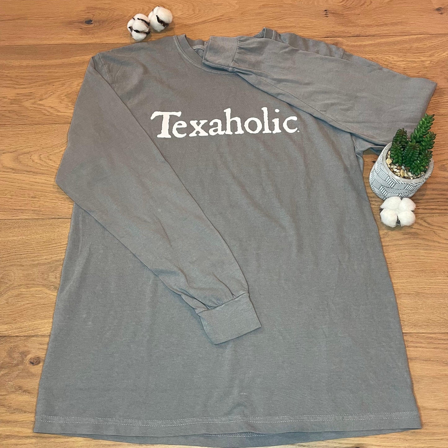 Texaholic® T-Shirt LS - Grey - Texaholic - Southern Hive