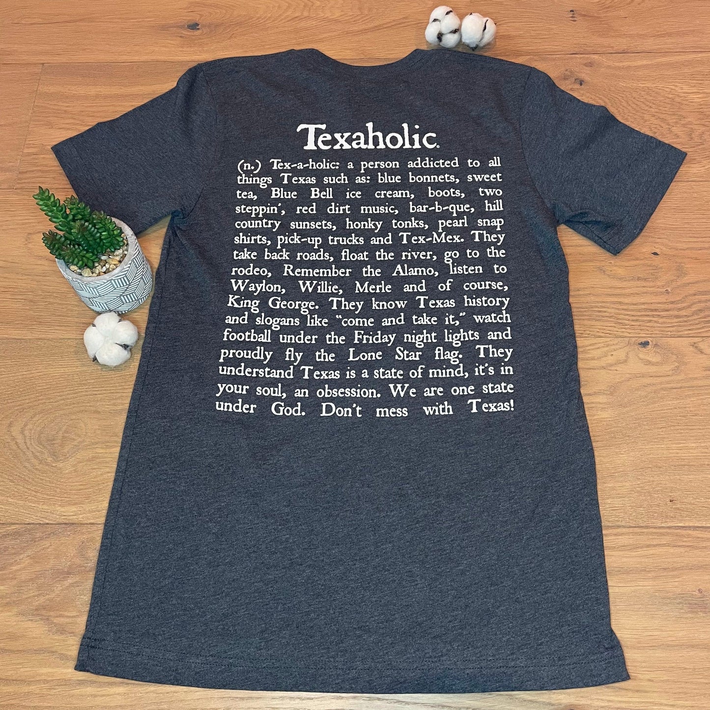 Texaholic® T-Shirt SS - Dark Heather Grey - Texaholic - Southern Hive