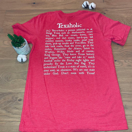 Texaholic® T-Shirt SS - Heather Red - Texaholic - Southern Hive